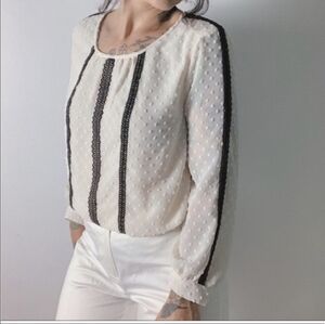 NWT J. Crew Swiss Dot Lace Blouse